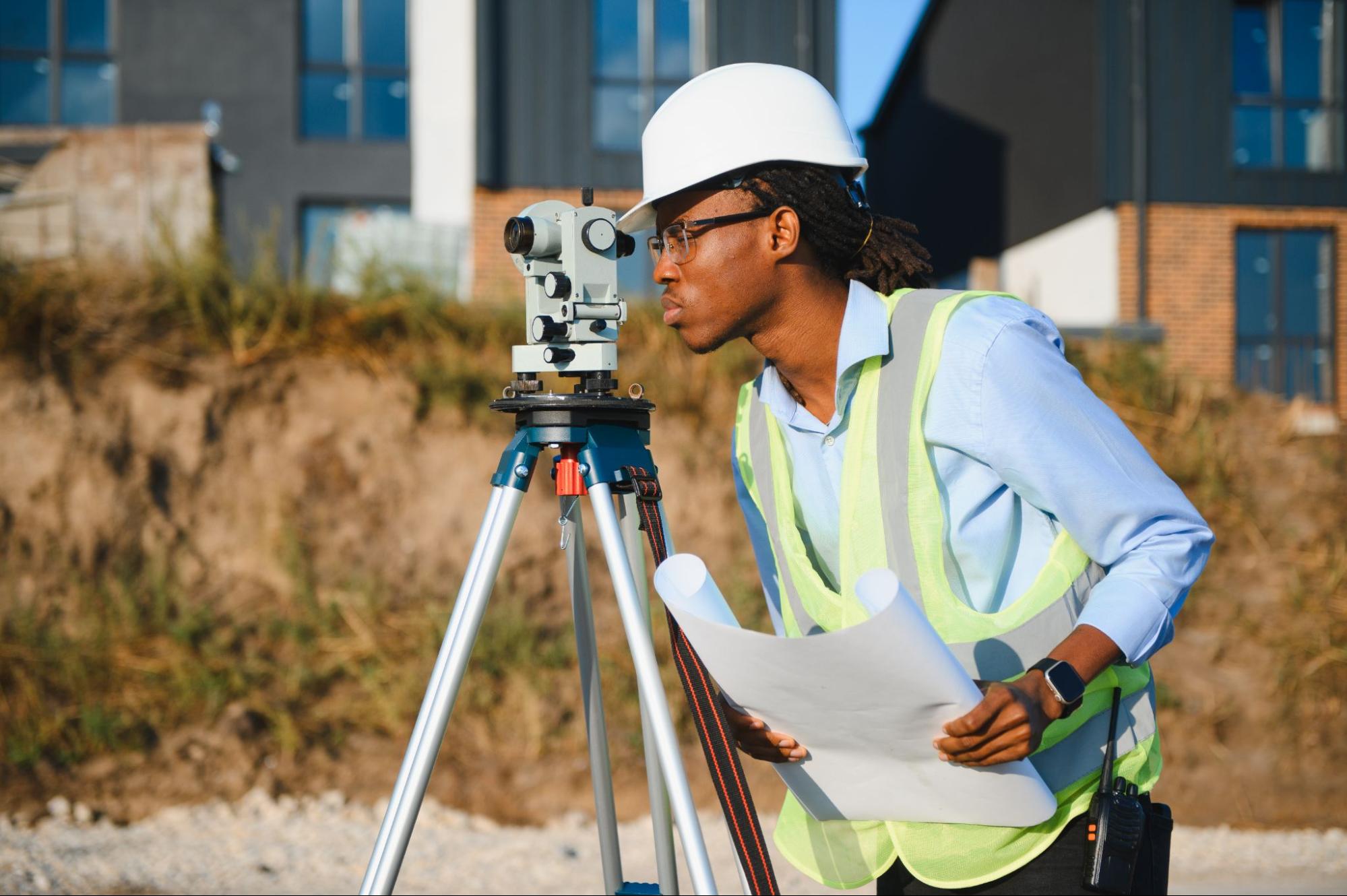 land surveyor at work