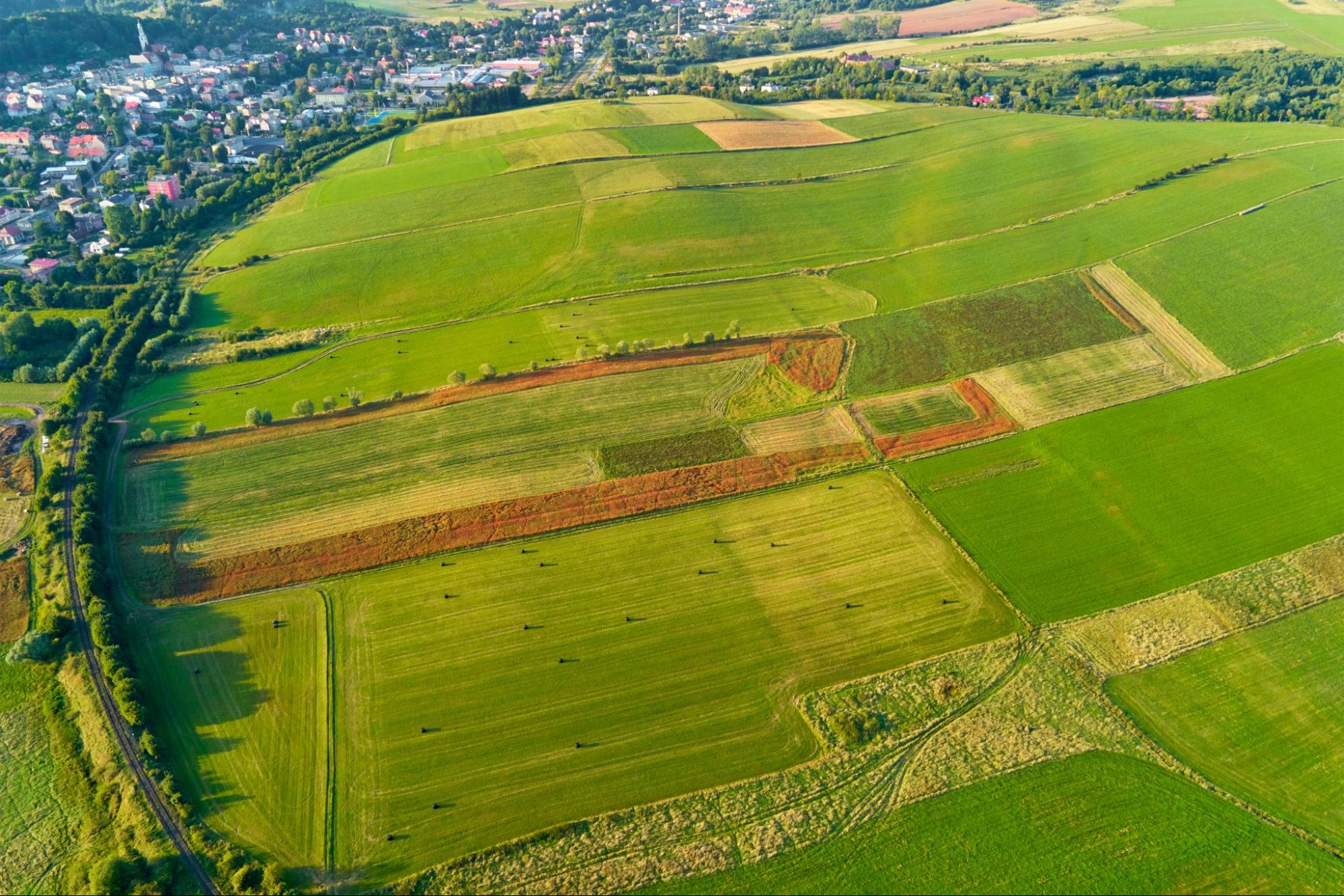 aerial view of land