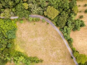 aerial view of land