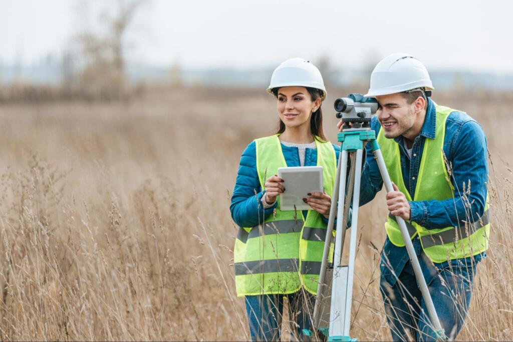 professional land surveyors at work, representing Land Surveying Services in Kingsville, TX