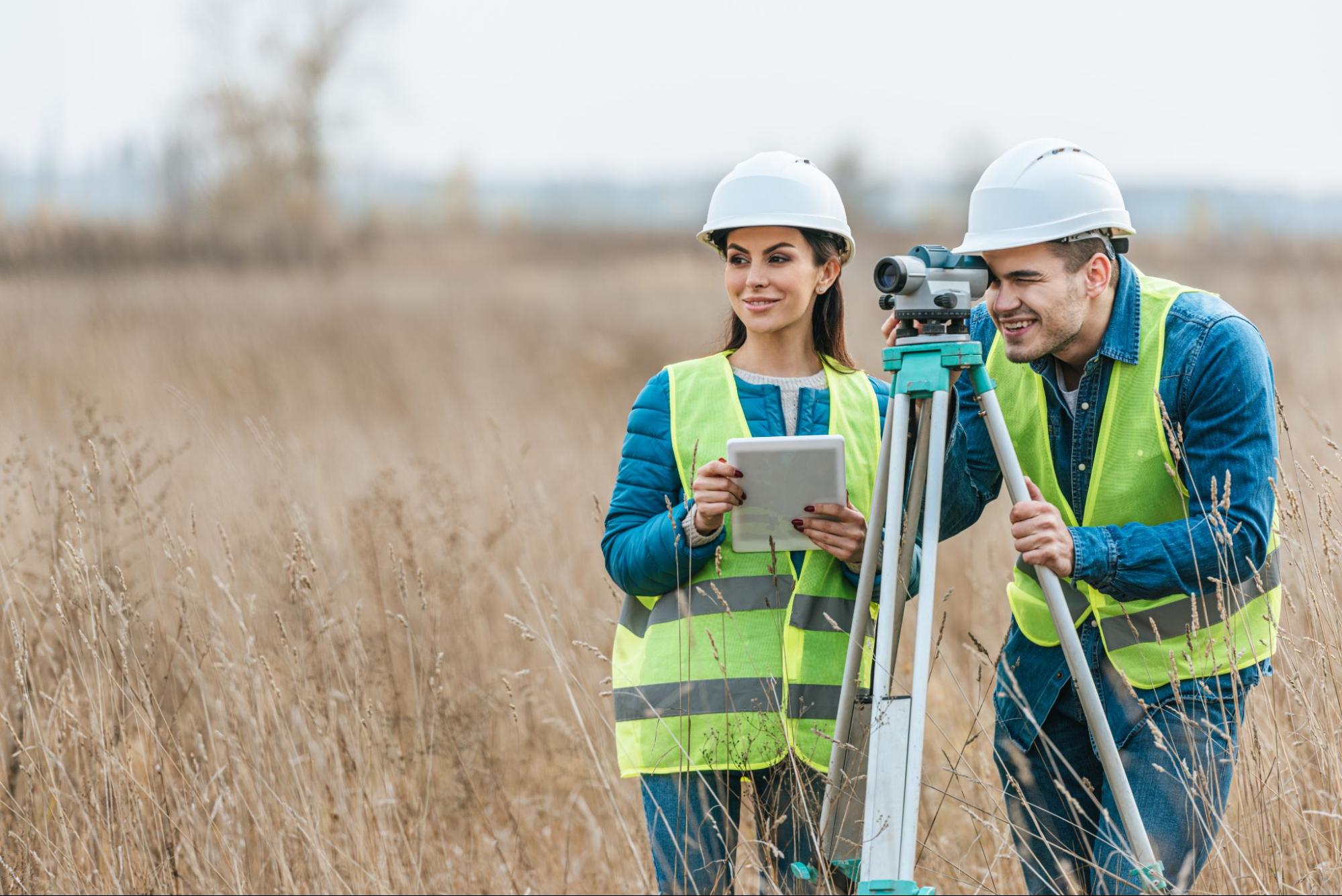 professional land surveyors at work, representing Land Surveying Services in Kingsville, TX