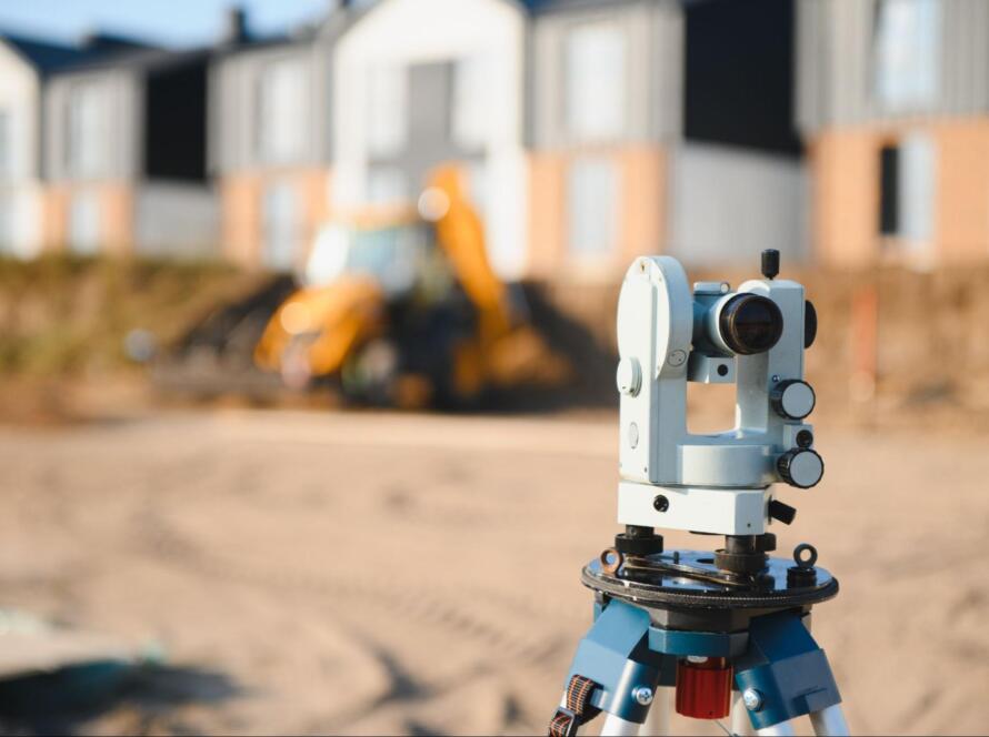 land surveying equipment like one used by a land surveyor in Brownsville, TX