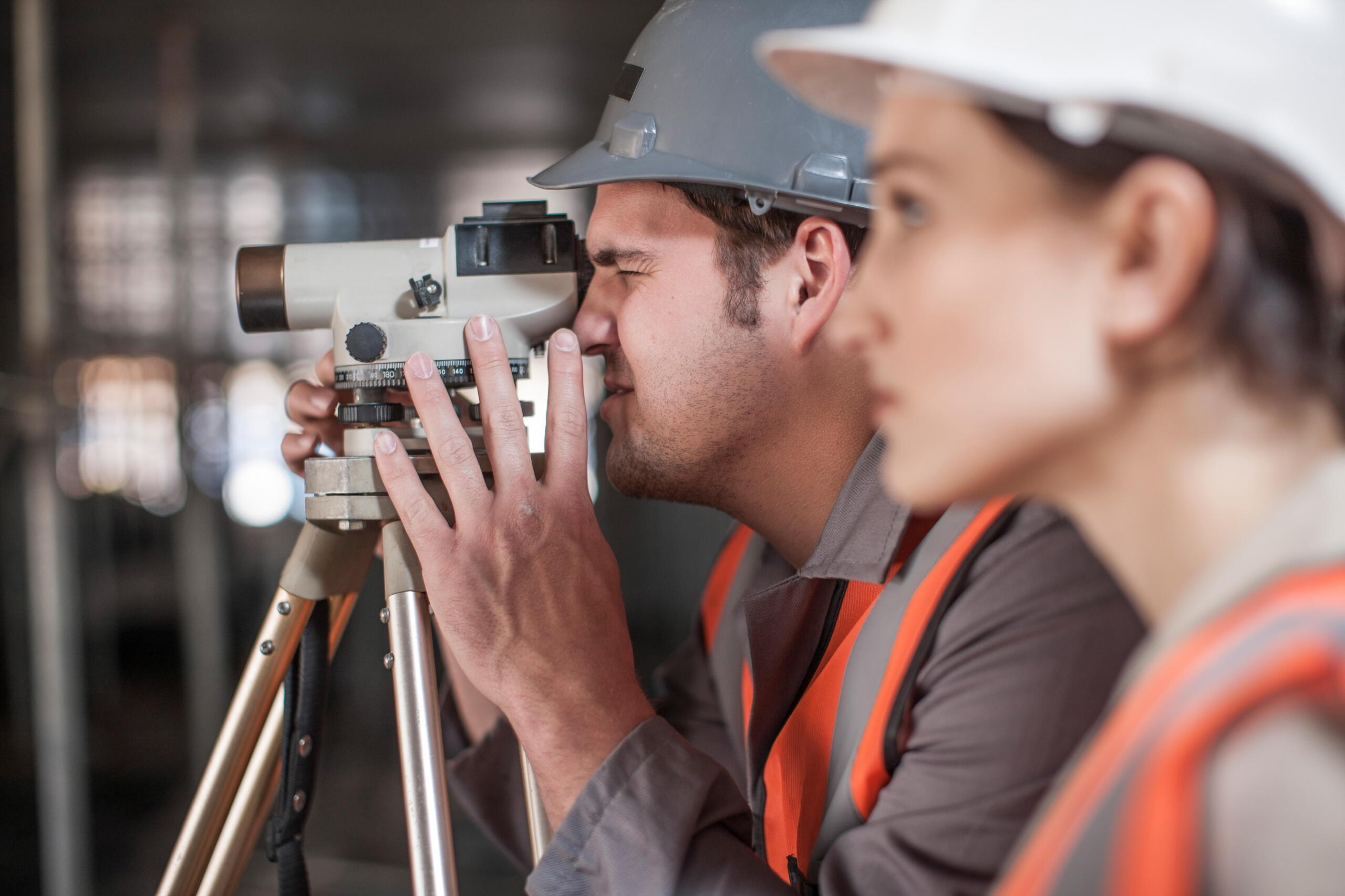land surveyors at work