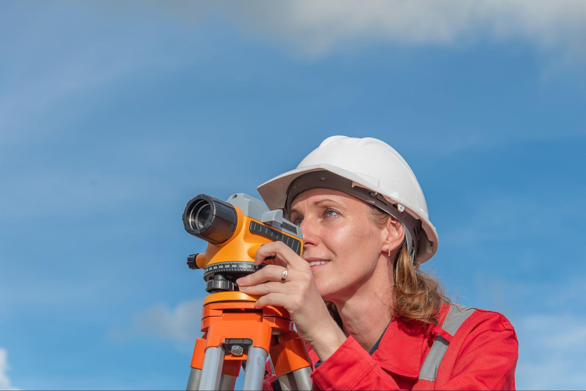 land surveyor at work