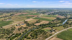 aerial view of land, representing the need to schedule land survey near me