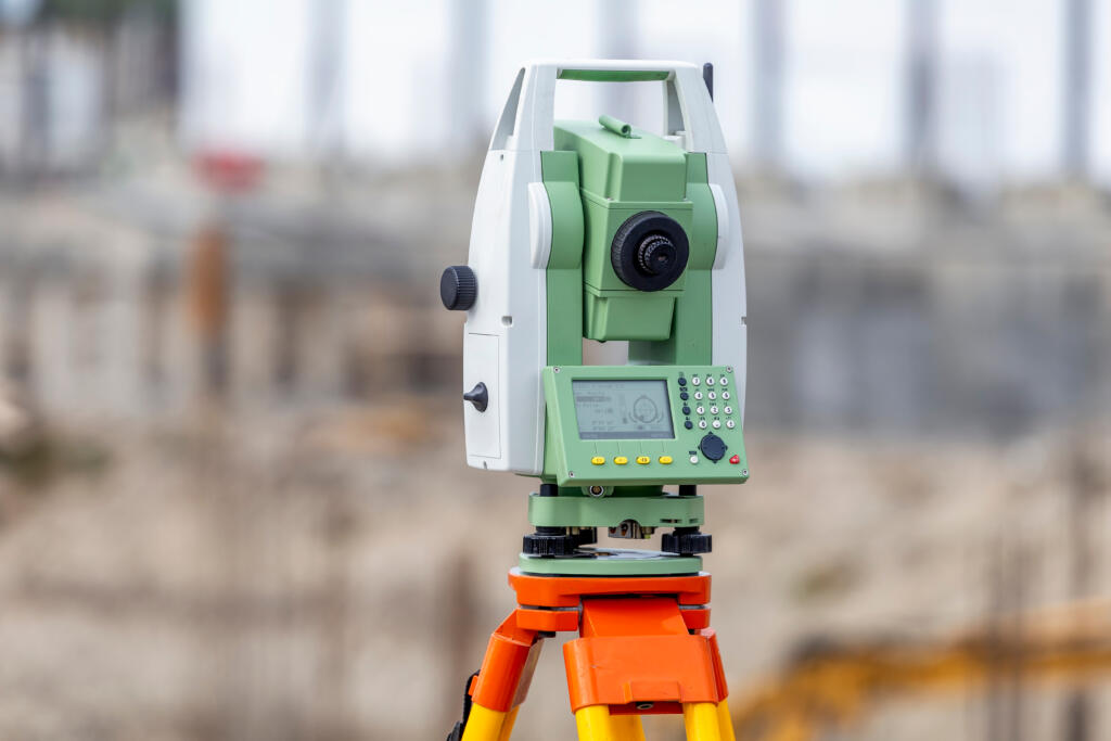 land surveying equipment representing land Surveyor for Boundary Disputes