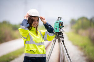 professional land surveyor at work, representing the need to get a Professional Land Surveying Services Quote