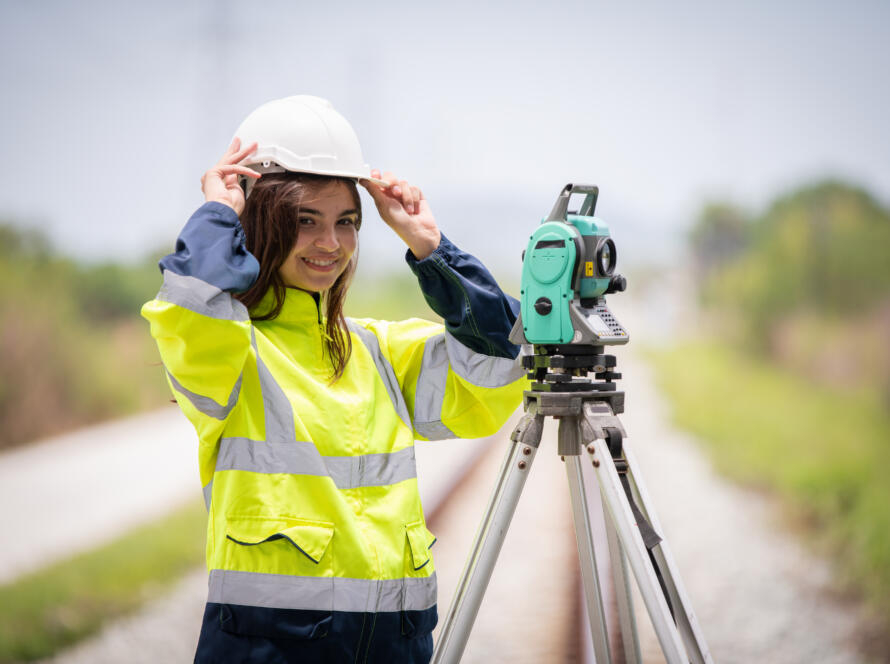 professional land surveyor at work, representing the need to get a Professional Land Surveying Services Quote