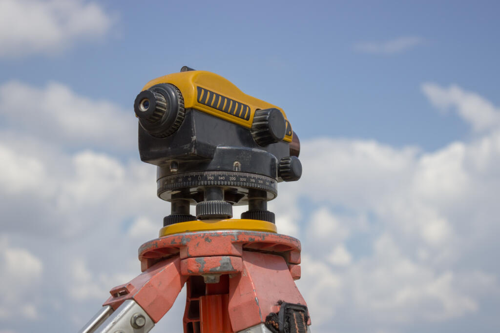 automatic level tool, representing Professional Land Survey Services in South Texas