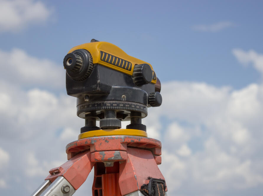 automatic level tool, representing Professional Land Survey Services in South Texas