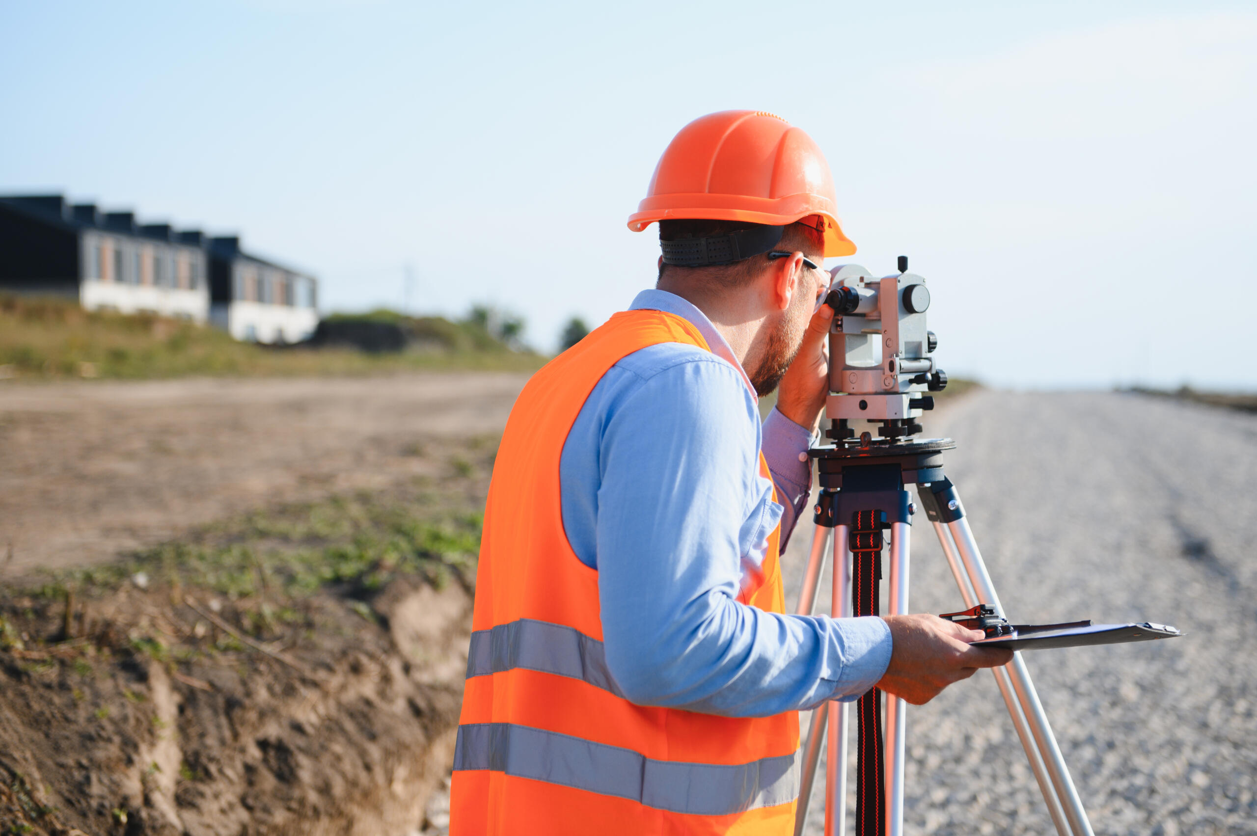surveyor at work illustrating the importance of a Certified Land Survey Services in South Texas