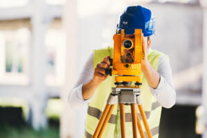 land surveying in progress representing Route Survey Near Me