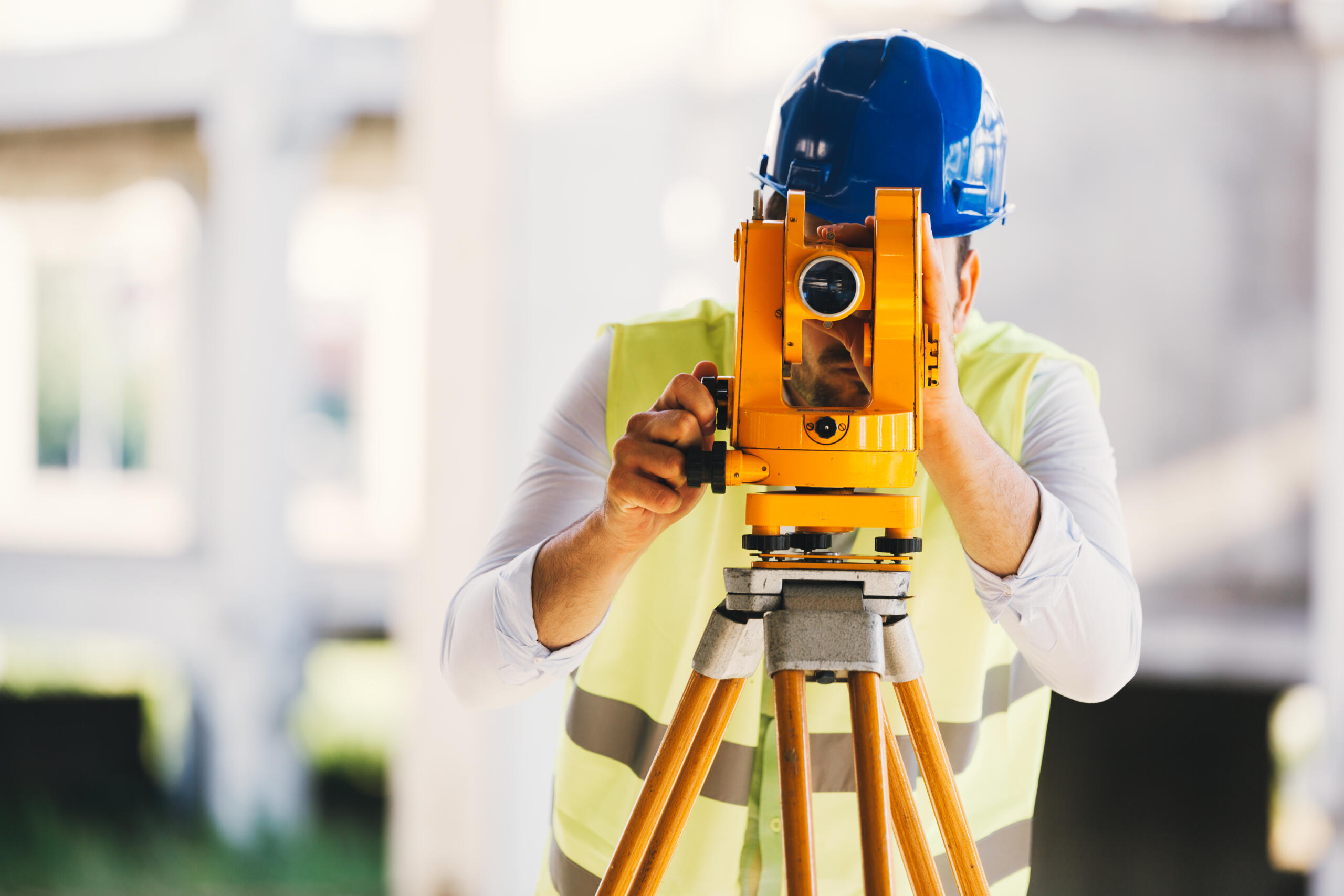 land surveying in progress representing Route Survey Near Me