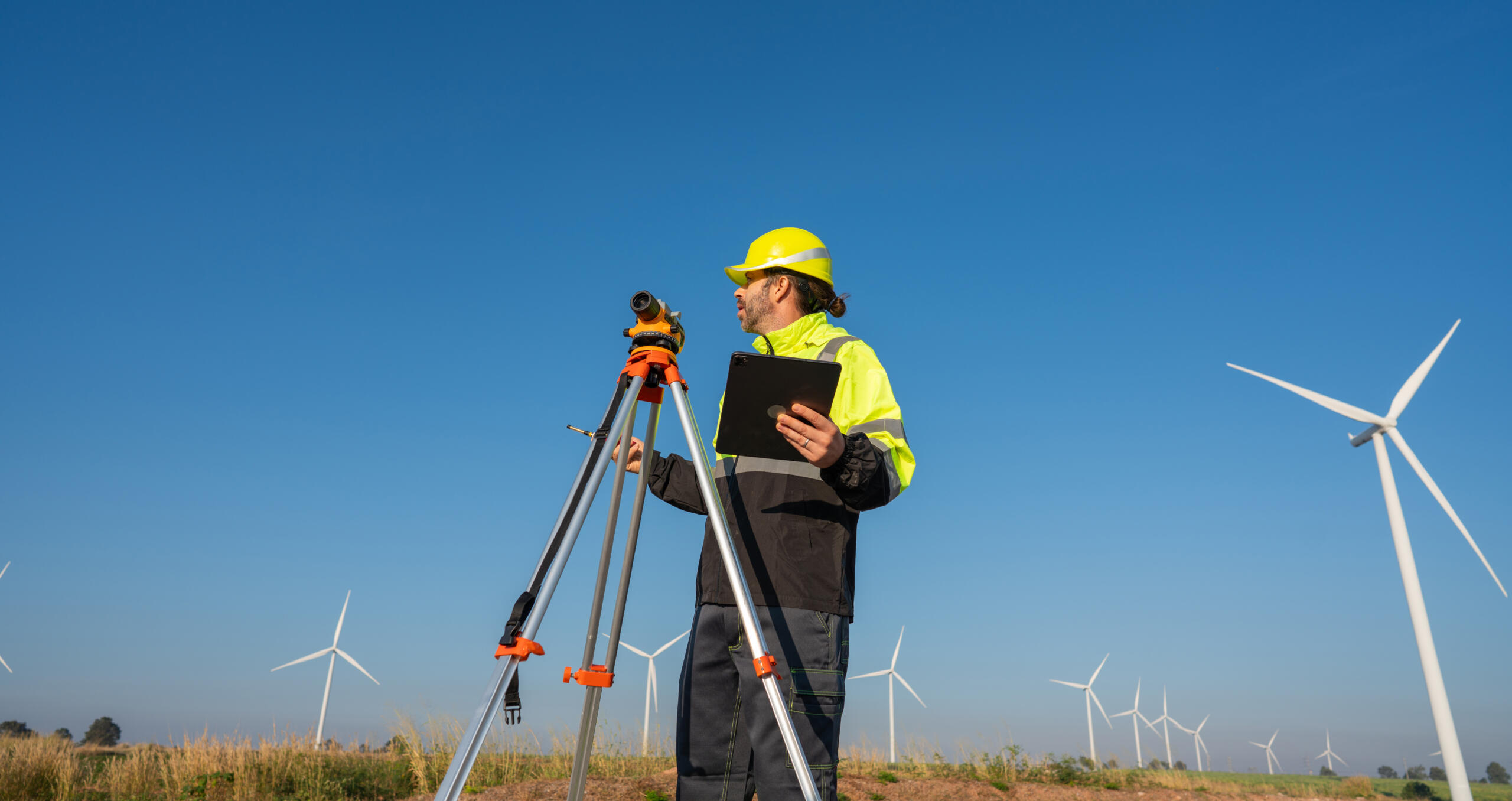 land surveyor at work