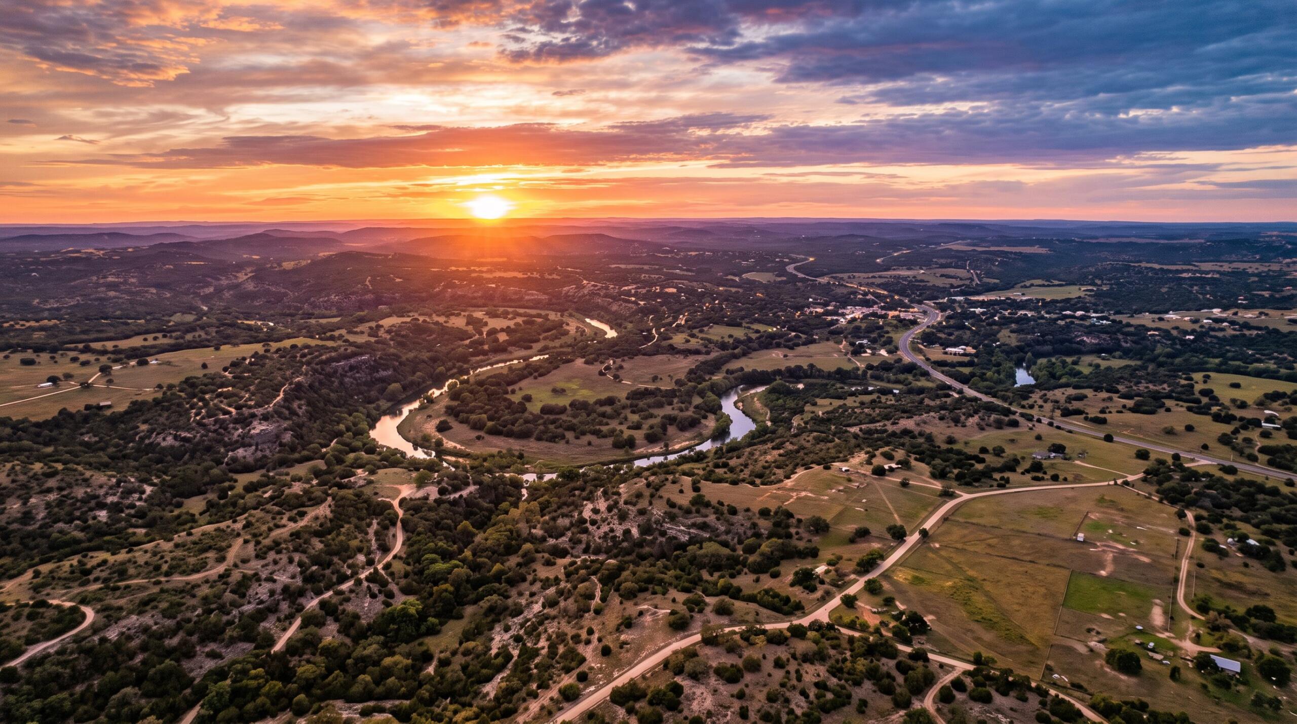 aerial view of land