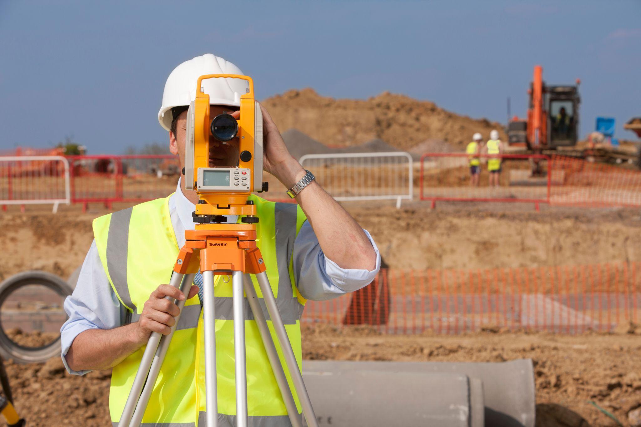 land surveyor at work