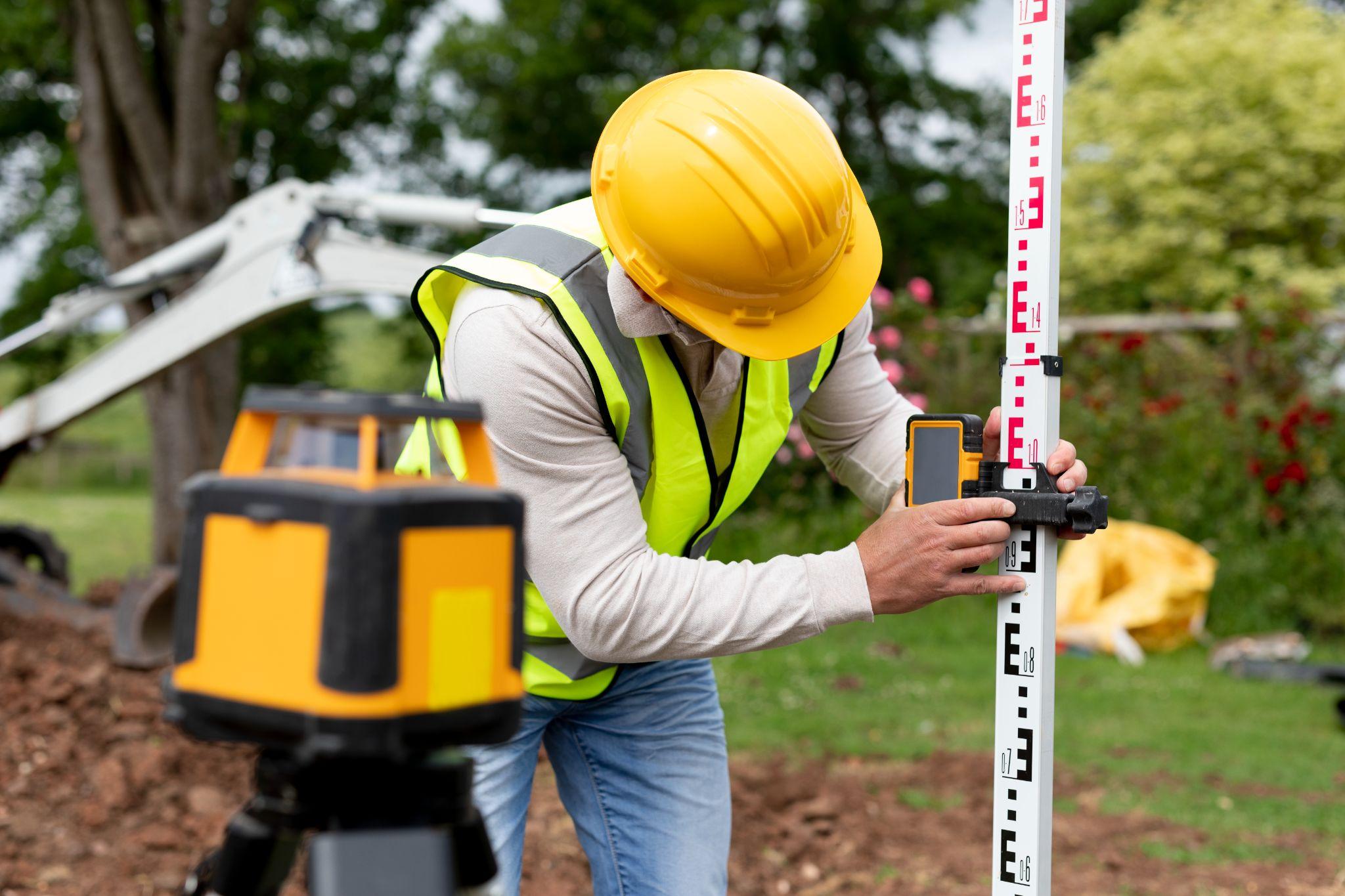 land surveyor at work