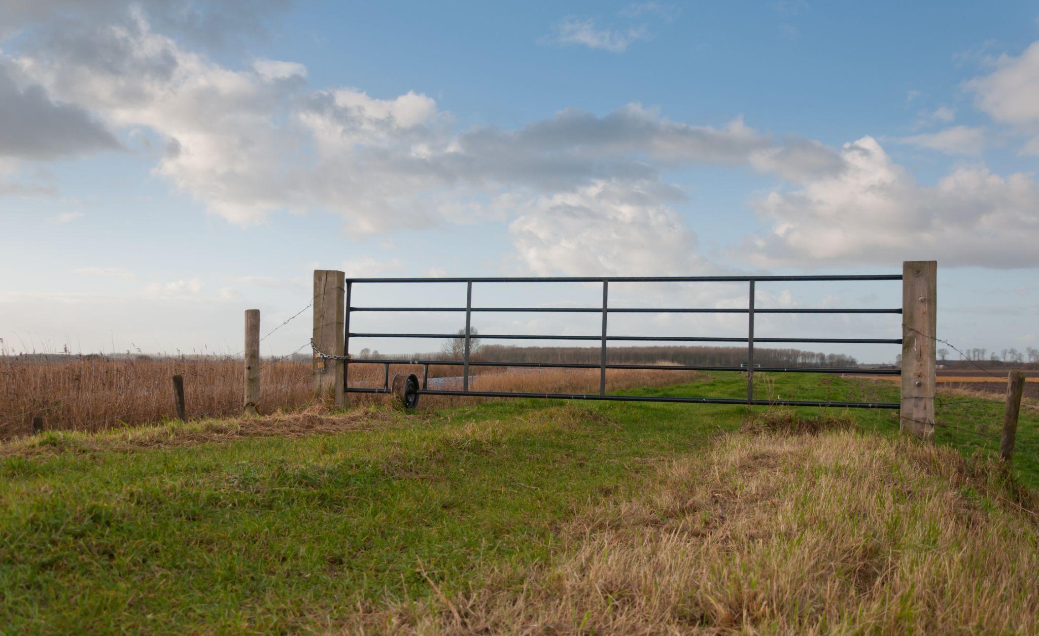 Rural property with gated access that may require additional survey planning